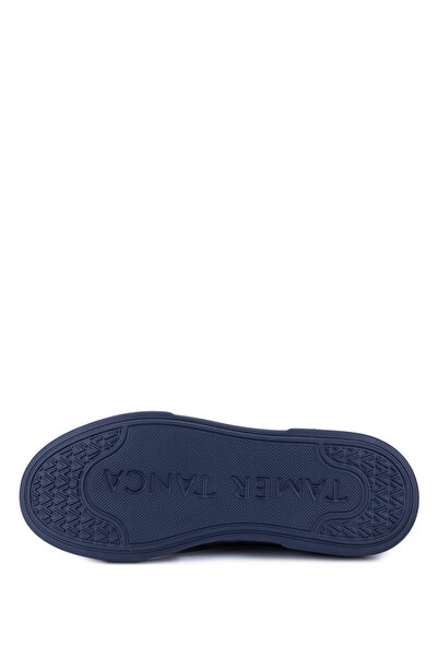 Tamer Tanca Men's Genuine Leather Navy Blue Sole Sneakers & Sports Shoes