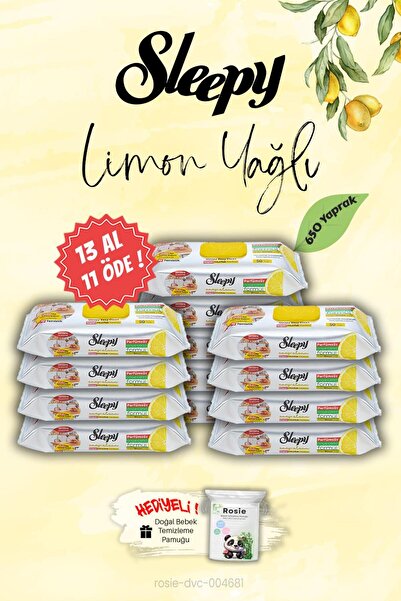 Sleepy 650 منشفة مطبخ بزيت الليمون، اشترِ 13 واحصل على 11، هدية روزي
