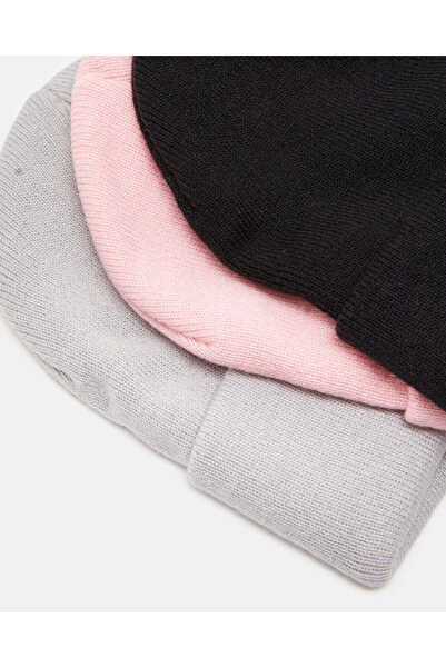 REDTAG Women Assorted Knitted Cap Set (3 Piece)