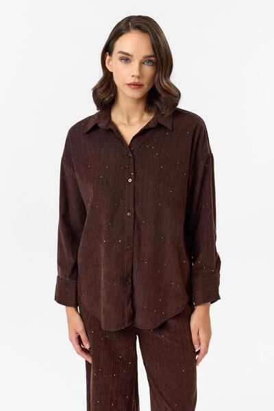 TIFFANY&TOMATO Çizgili Pullu Gömlek