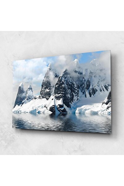 Arthub Glass Painting, Bedroom and Living Room, Mountains, Glacial Mountains