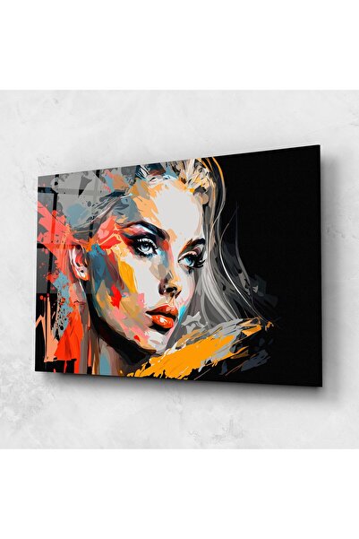 Arthub Tablou Sticla,Dormitor si Living, Porterete, Blue Eye Face