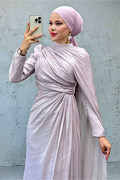 Lamia Giyim Burcu Tesettür Abiye Pudra