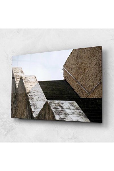 Arthub Tablou Sticla,Dormitor si Living, Iluzii Optice, Black Stairs