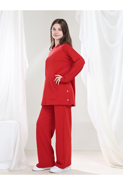 Giyinse Lilya Girl's Tunic Set Red