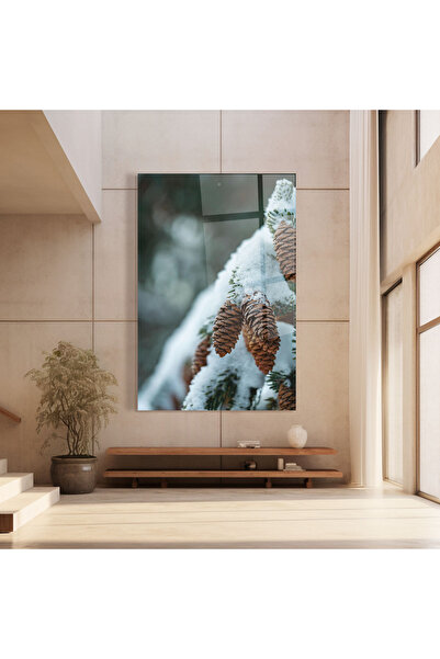 Arthub Glass Painting, Bedroom and Living Room, Winter, Pretty Snow Cones