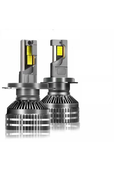 OEM Set of Two H7 LED Bulbs with Remote Control and Three Color Shades and Strobe 3000K/4300K/6000K