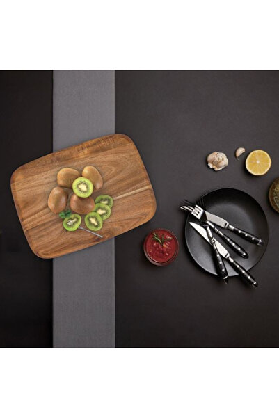 THK ® Rectangular Wooden Chopping Board 35x25x1.5cm, Acacia