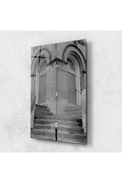 Arthub Tablou Sticla,Dormitor si Living, Iluzii Optice, Grey Dors