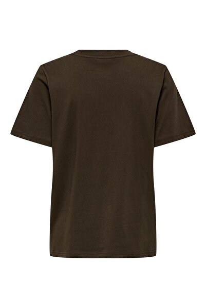 ONLY Onlmonja Life S/S Tee Jrs Noos Women's Brown T-Shirt - 15320892