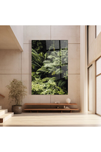 Arthub Glass Painting, Bedroom and Living Room, Leaves, Into The Jungle