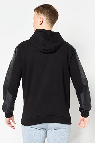 Ellesse Men Sportswear Fit Long Sleeve Outdoor Hoodie, Black