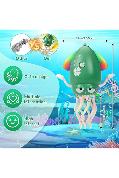 SKY TOUCH SKY-TOUCH Electric Dancing Octopus Toy, Rechargeable with LED Lights & Music