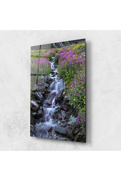 Arthub Glass Painting, Bedroom and Living Room, Waterfalls, Water Falling Field