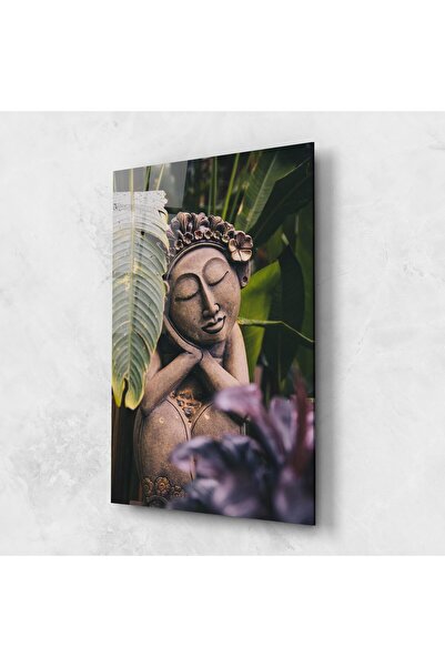 Arthub Tablou Sticla,Dormitor si Living, Flori Exotice, Exotic Statue