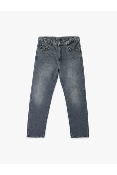Koton Normal Bel Vintage Straight Fit Jean Pants
