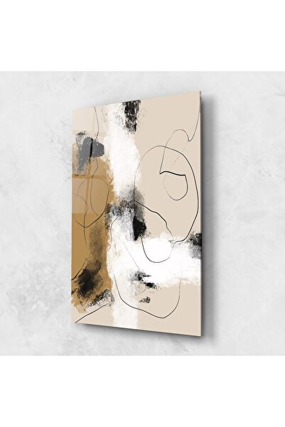 Arthub Tablou Sticla,Dormitor si Living, Abstract cu Linii, Unique Acrylic Pa...