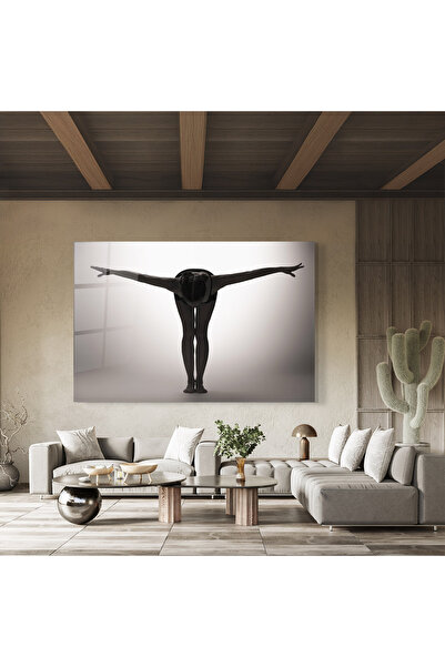 Arthub Glass Painting, Bedroom and Living Room, Silhouettes, Hands Apart