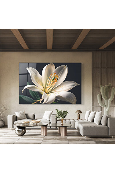 Arthub Glass Painting, Bedroom and Living Room, Lilies, Big Lily View
