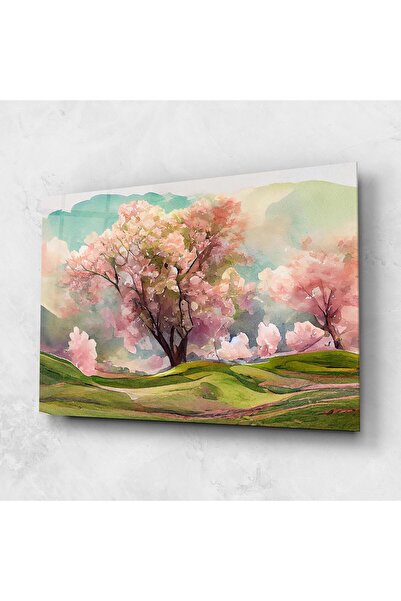 Arthub Glass Painting, Bedroom and Living Room, Spring, Big Spring Trees
