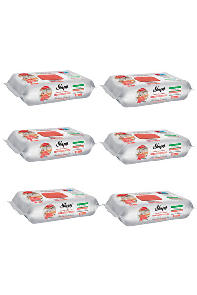 Sleepy PACHET PROMO - 6 x Șervețele umede de curățare bucătărie cu ulei de gr...