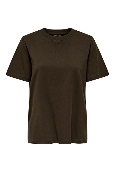 ONLY Onlmonja Life S/S Tee Jrs Noos Women's Brown T-Shirt - 15320892