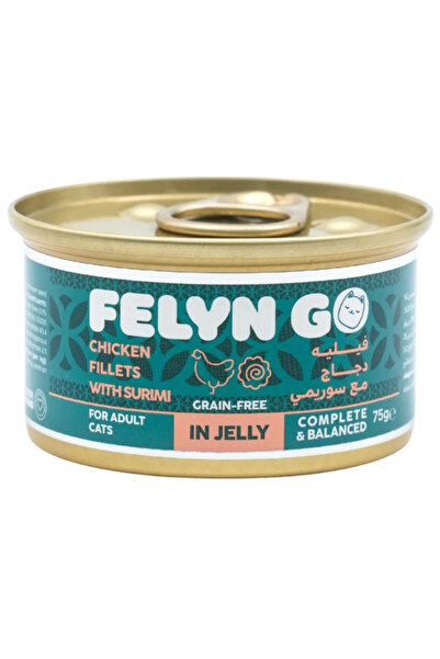 Generic شرائح دجاج مع سوريمي في جيلي 75 غرام - طعام رطب للقطط خالٍ من الحبوب ...