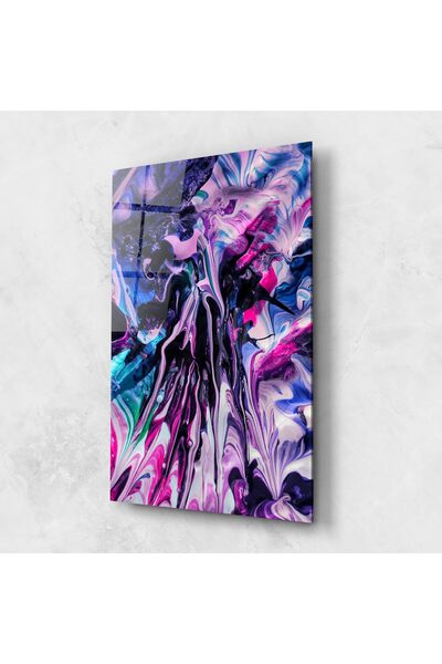 Arthub Tablou Sticla,Dormitor si Living, Marble, Abstract Rose Colours