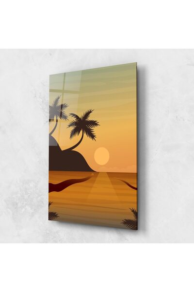 Arthub Glass Painting, Bedroom and Living Room, Beaches, Sunset Beach 03
