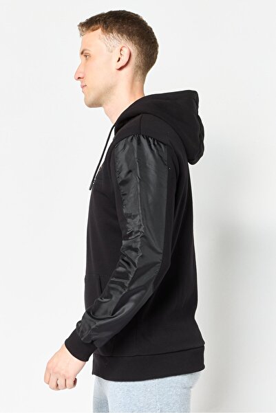 Ellesse Men Sportswear Fit Long Sleeve Outdoor Hoodie, Black