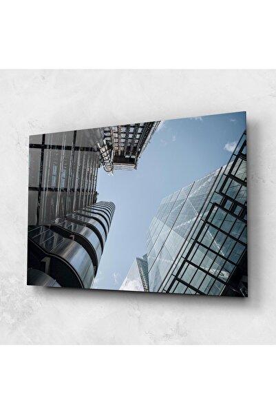 Arthub Glass Painting, Bedroom and Living Room, Urban, Big Glass Building