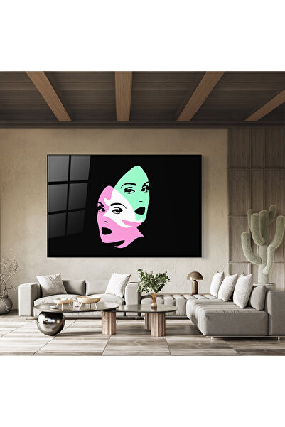 Arthub Glass Painting, Bedroom and Living Room, Collages, Exposure Portrait