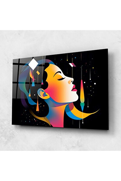 Arthub Tablou Sticla,Dormitor si Living, Femei Abstracte, Dreamy Night Female