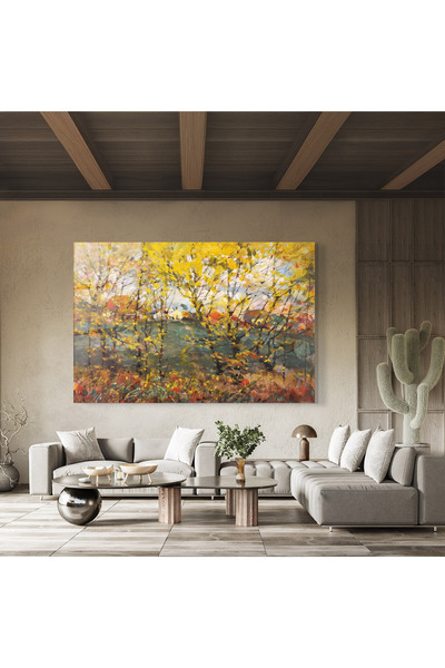 Arthub Glass Painting, Bedroom and Living Room, Forests, Autumn Painting Tree