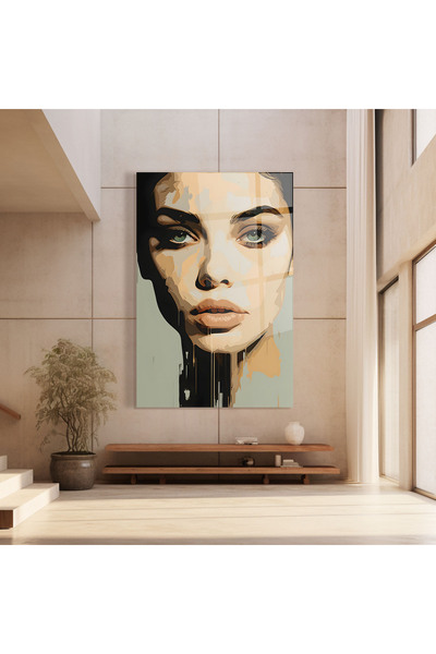 Arthub Glass Painting, Bedroom and Living Room, Portrait, Apologetic Face