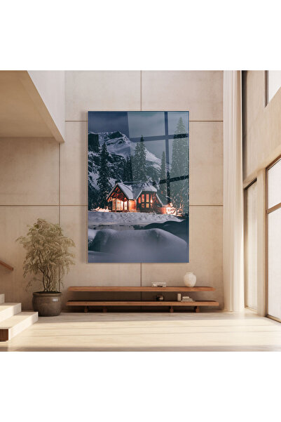 Arthub Glass Painting, Bedroom and Living Room, Winter, Winter House