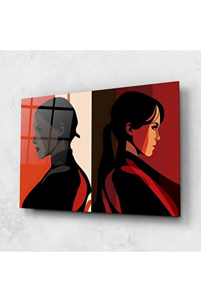 Arthub Tablou Sticla,Dormitor si Living, Porterete, Graphical Portrait