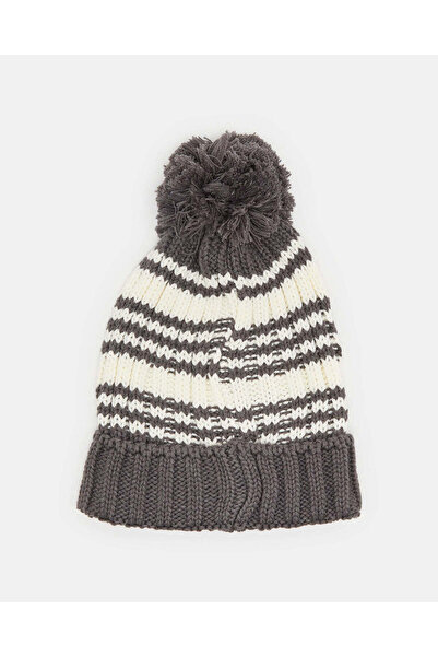 REDTAG Boys Grey Knitted Cap