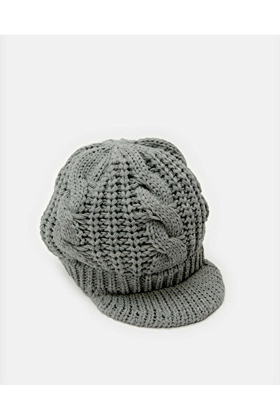 REDTAG Men Grey Knitted Cap