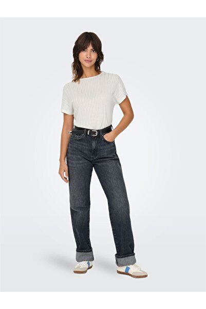 ONLY Onlirina S/S O-Neck Top Jrs Noos Women's White T-Shirt - 15349079