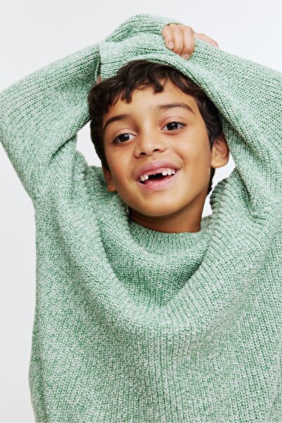 H&M Lastik Örgülü Kazak