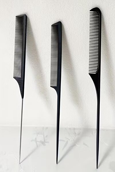 MasterCar Professional 3-Piece Crepe Paint Comb Carbon Plastic Paint Stripping Comb - Metal and Plastic Handle Set