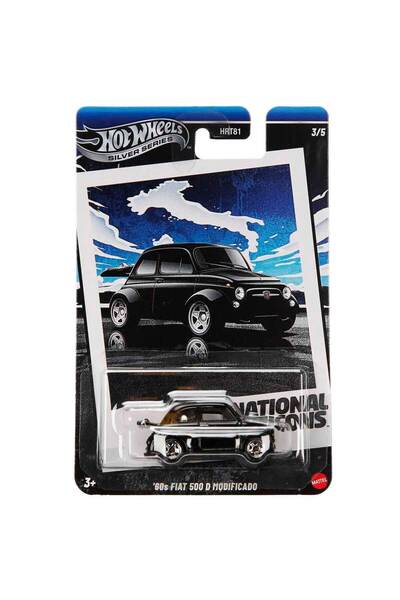 HOT WHEELS Silver Vintage Tekli Arabalar HRT81 JBY88 60'S Fiat 500 D Modificado