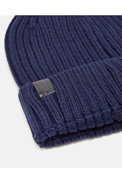 REDTAG Men Navy Knitted Cap