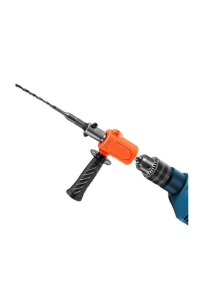 algoshop Adaptor de impact pentru burghiu normal sau filetat, prindere de la mandrină normală la SDS, burghiu de 6 mm inclus