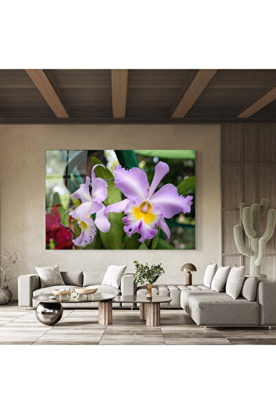 Arthub Glass Painting, Bedroom and Living Room, Iris, Light Purple Iris