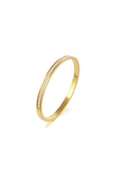RAFINI Love Diamonds Gold Bracelet - 18K Gold Plated, Stainless Steel