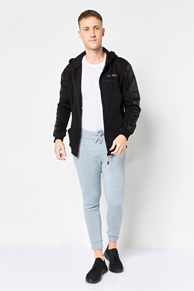 Ellesse Men Sportswear Fit Long Sleeve Outdoor Hoodie, Black