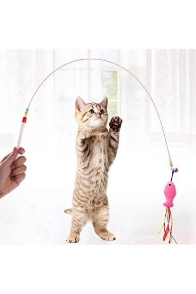 HESPERUS Cat Fishing Rod Playful Fish, Flexible Wire Design, Fun and Durable Pet Toy