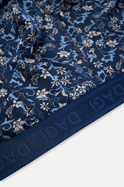 Dagi Μπλε μοτίβο Micro Modal Boxer